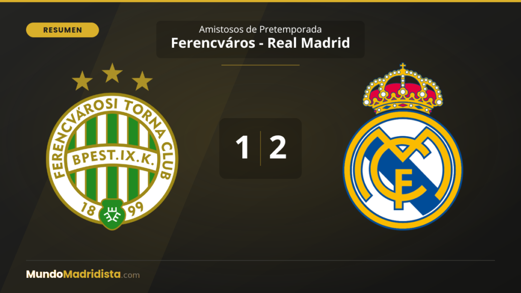 Marcador Ferencváros Real Madrid