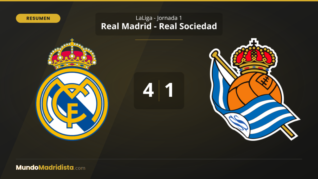 Resumen Real Madrid 4-1 Real Sociedad