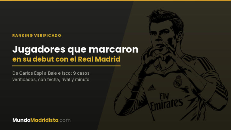 Jugadores que marcaron en su debut con el Real Madrid
